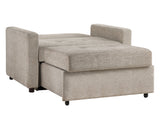 Noah Convertible Sleeper Chair-and-a-Half, Brown