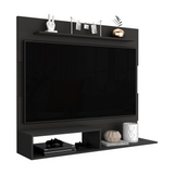 Tuhome Being Floating Entertainment Center with Superior Shelf, Lower Shelf, Wall Mounted TV Panel for Screens up to 55 Inches, Modern Space-Saving Media Organizer for Movies, Consoles and Living Room Essentials