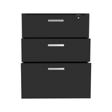 Tuhome Storage Cabinet with Superior Top, Three Spacious Drawers, Mobile Drawer Base with Four Casters and Ergonomic Design for Office, Home Workspace, Organization and Modern Multifunctional Storage Solutions