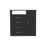 Tuhome Sierra Freestanding Dresser with Four Drawers, One Cabinet, One Open Shelf, Modern Design for Bedroom Storage and TV Stand
