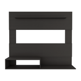 Tuhome Being Floating Entertainment Center with Superior Shelf, Lower Shelf, Wall Mounted TV Panel for Screens up to 55 Inches, Modern Space-Saving Media Organizer for Movies, Consoles and Living Room Essentials