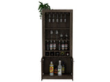 Montenegro Bar Cabinet, Double Door Cabinet, Five Cubbies