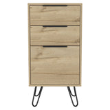 Augusta Light Dresser, Hairpin Legs, Superior Top,Three Drawers