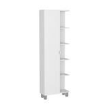 Tuhome Urano Mirror Linen Cabinet with Four Interior Shelves, Five External Shelves, Modern Design for Bathroom, Kitchen, or Bedroom Storage