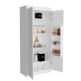 Tuhome Varese Pantry Cabinet with Double Doors, Five Adjustable Shelves, Modern and Elegant Design, Ideal for Kitchen, Dining Room, and Storage Solutions