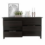 Dresser Hms 6 Drawer Double, Four Legs, Superior Top