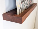 Vinyl Record Floating Shelf in Oak