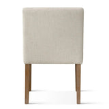 North Modern Linen Upholstered Armchair (Set of 2)