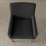 North Modern Linen Upholstered Armchair (Set of 2)