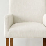 North Modern Linen Upholstered Armchair (Set of 2)