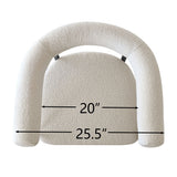 New York 24" Boucle Counter Stool with Arms (Set of 3)