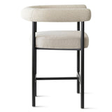 New York 24" Boucle Counter Stool with Arms (Set of 3)