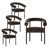 New York Modern Velvet Dining Chair (Set of 4)