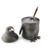 Pewter Penguin Ice Bucket