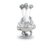 Pewter Blue Crab Cheese Pick Set