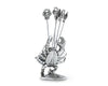 Pewter Blue Crab Cheese Pick Set