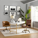 Michele Vegan Leather Task Accent Chair