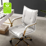 Michele Vegan Leather Task Accent Chair