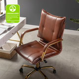 Michele Vegan Leather Task Accent Chair
