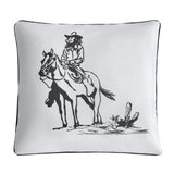 Ranch Life Cowgirl Indoor/Outdoor Pillow, 2 MOQ