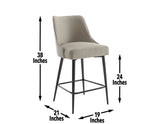 Olson 24" Counter Chair, Khaki