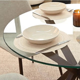 Oliver & Oslo 39" Glass Round Dining Table Set for 4 (5-Piece)