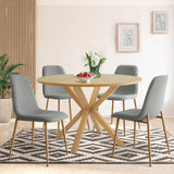 Oliver & Oslo 39" Round Dining Table Set for 4 (5-Piece)