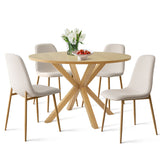 Oliver & Oslo 39" Round Dining Table Set for 4 (5-Piece)