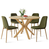 Oliver & Oslo 39" Round Dining Table Set for 4 (5-Piece)