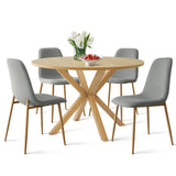 Oliver & Oslo 39" Round Dining Table Set for 4 (5-Piece)