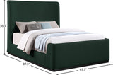 Oliver Contemporary Bed in Rich Boucle Fabric with Solid Wood Finish for Elegant Bedroom Style