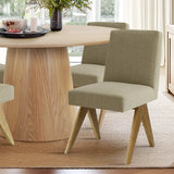 Orchid & Morgan 52" Solid Oak Round Dining Table Set for 4 (5-Piece)