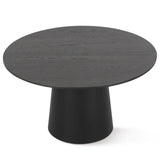 Orchid 52" Solid Oak Wood Round Pedestal Dining Table
