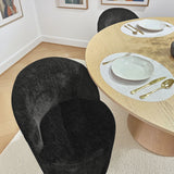 Orchid & Doris 52" Round Natural Dining Table Set for 4 (5-Piece)