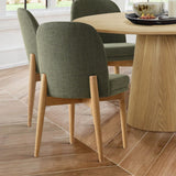 Orchid & Havana 52" Round Natural Dining Table Set for 6 (7-Piece)