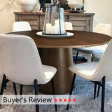 Orchid 60" Oak Round Pedestal Dining Table