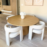 Orchid 60" Oak Round Pedestal Dining Table