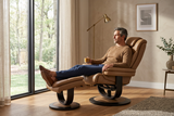 Oslo Euro Recliner w/ Ottoman