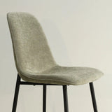 Oslo Modern Chenille Dining Chair with Metal Legs (Set of 4)
