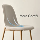 Oslo Modern Upholstered Dining Chair (Set of 4)