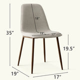 Oslo Modern Upholstered Dining Chair (Set of 4)