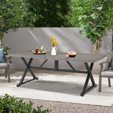 PEAKHOME Azur 82.5” Rectangular Outdoor Dining Tables