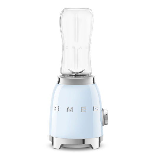 Personal Blender with 2 Travel Bottles - Retro-Style Pastel Blue
