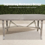 Amario 7-Piece Aluminum Outdoor Oval Dining Set with Sunbrella® Cushions
