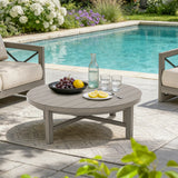 Marindo Patio 4 Swivel Lounge Chairs and Round Coffee Table