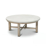 Harmonti 6-Piece Patio Conversation Set with Composite Concrete Round Coffee Tables