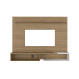 Desa 65" TV Stand with 5 Open Shelves, Modern Media Console for Living Room Entertainment Storage