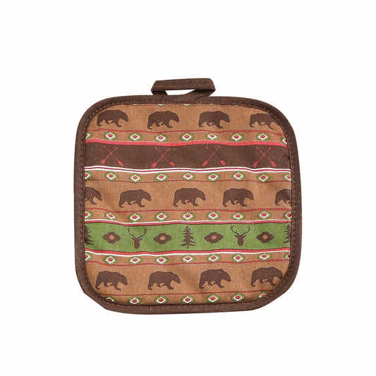 Aztec Multi Animal Printed Pot Holder, Set of 10