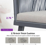 PURPLE LEAF Replacement Semicircle Cushion or Cover for Dining Chair