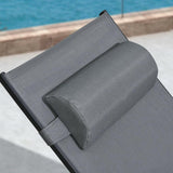 PURPLE LEAF Replacement Textilene Headrest Pillow for Chaise Lounge
